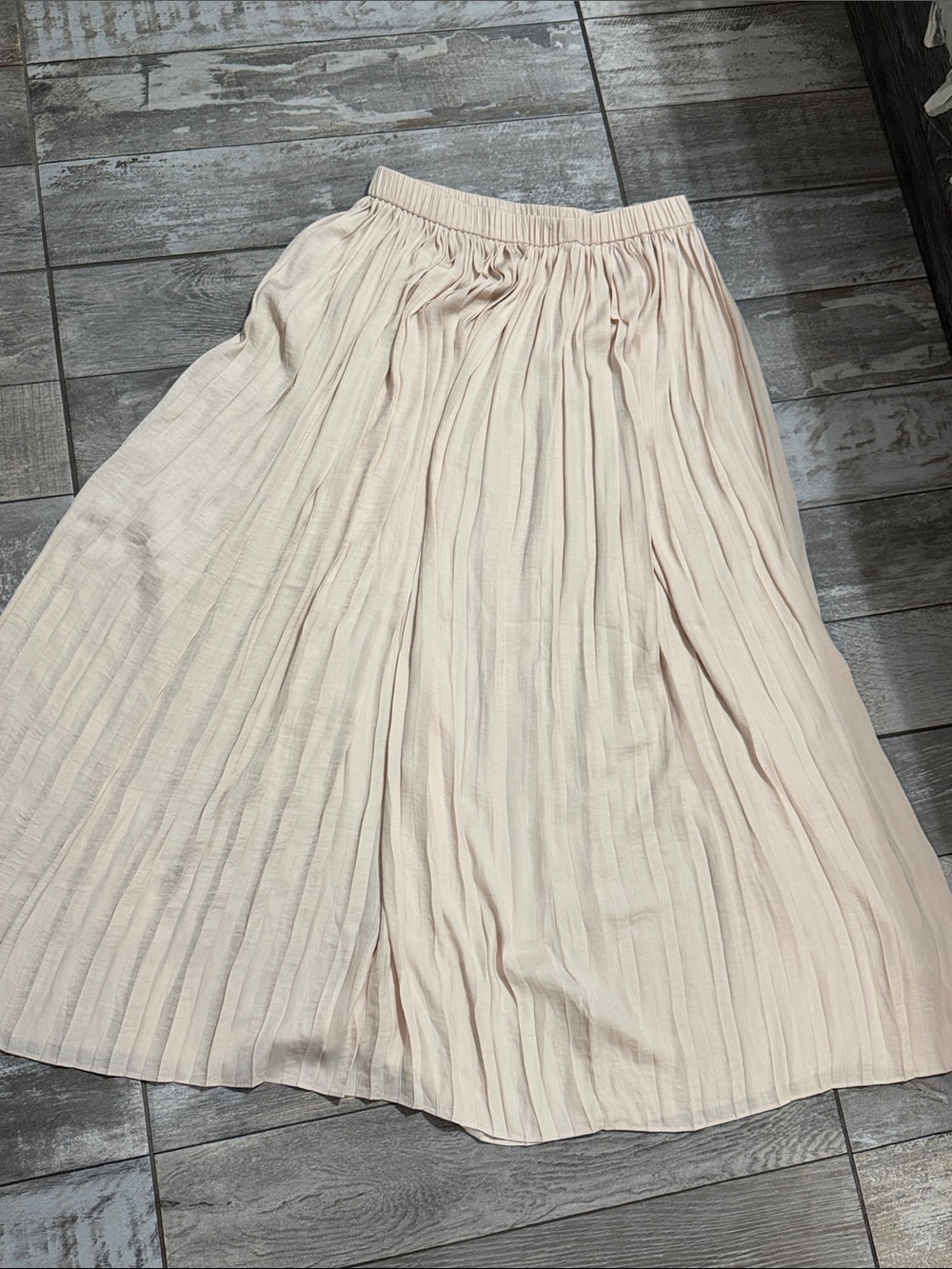 Philosophy Light Pink Pleated Maxi Skirt